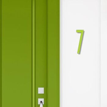 Numéro de maison Avenida 7 - vert lime - 20cm / 7.9'' / 200mm 3