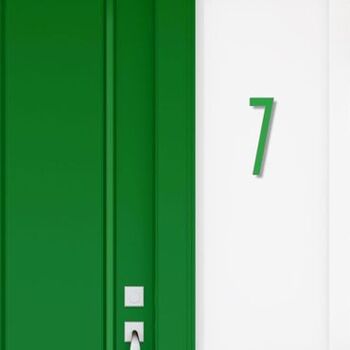 Numéro de maison Avenida 7 - vert clair - 20cm / 7.9'' / 200mm 3