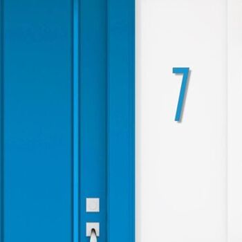 Numéro de maison Avenida 7 - bleu clair - 20cm / 7.9'' / 200mm 3