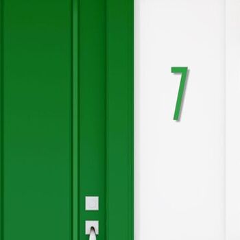 Numéro de maison Avenida 7 - vert clair - 15cm / 5.9'' / 150mm 3