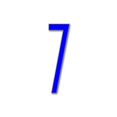 Número de casa Avenida 7 - azul - 15cm / 5.9'' / 150mm