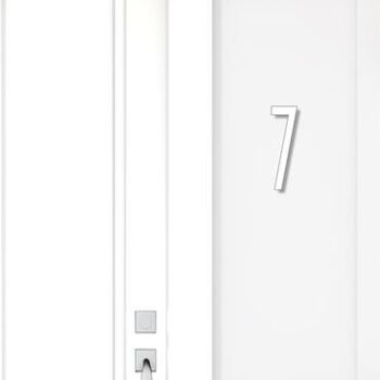 Numéro de maison Avenida 7 - blanc - 20cm / 7.9'' / 200mm 3