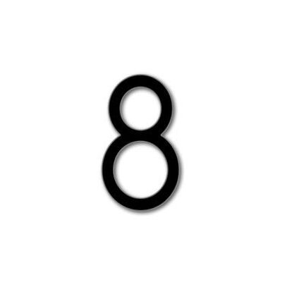 House Number Avenida 8 - black - 25cm / 9.8'' / 250mm