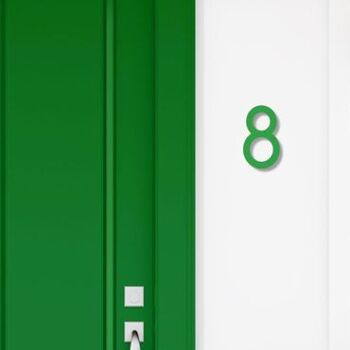 Numéro de maison Avenida 8 - vert clair - 25cm / 9.8'' / 250mm 3