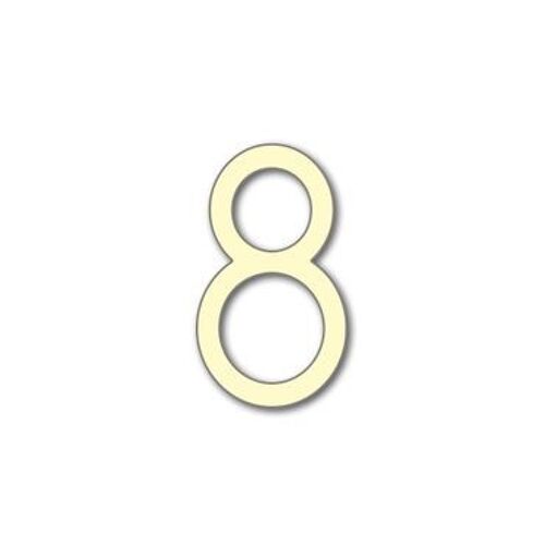 House Number Avenida 8 - ivory - 25cm / 9.8'' / 250mm