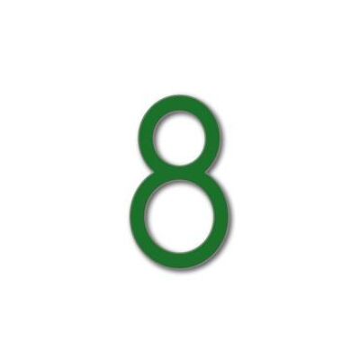 House Number Avenida 8 - dark green - 15cm / 5.9'' / 150mm