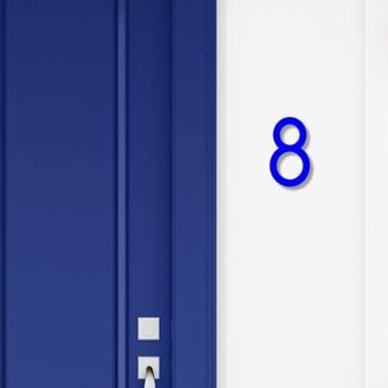 Numéro de maison Avenida 8 - bleu - 15cm / 5.9'' / 150mm 3