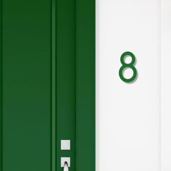 Numéro de maison Avenida 8 - vert foncé - 20cm / 7.9'' / 200mm 3