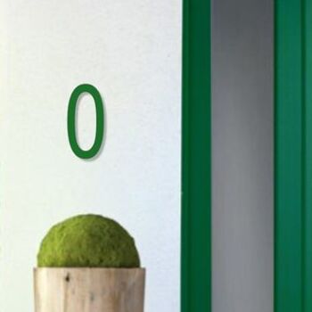Numéro de maison Arial 0 - vert foncé - 25cm / 9.8'' / 250mm 3