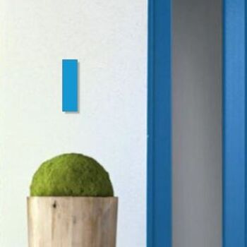 Numéro de maison Bauhaus 1 - bleu clair - 20cm / 7.9'' / 200mm 3