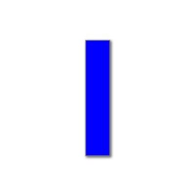 Numéro de maison Bauhaus 1 - bleu - 15cm / 5.9'' / 150mm