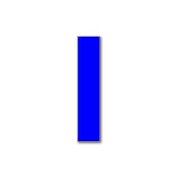 Numéro de maison Bauhaus 1 - bleu - 15cm / 5.9'' / 150mm 1