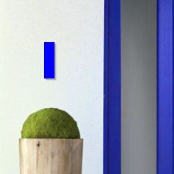 Numéro de maison Bauhaus 1 - bleu - 15cm / 5.9'' / 150mm 3