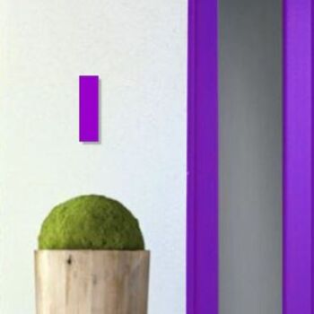 Numéro de maison Bauhaus 1 - violet - 15cm / 5.9'' / 150mm 3