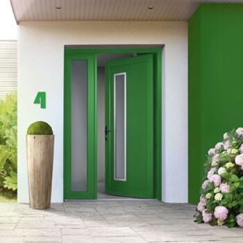 Numéro de maison Bauhaus 4 - vert clair - 20cm / 7.9'' / 200mm 2