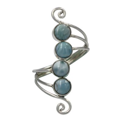 Unique Sundari Design of a Simple Swirl Ring With Natural Seashells. / SKU109