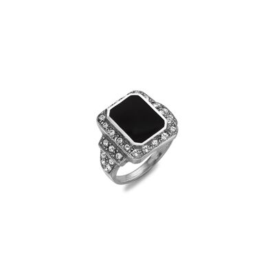 Timeless Classics Art Deco Sterling SiIver Square Ring / SKU179