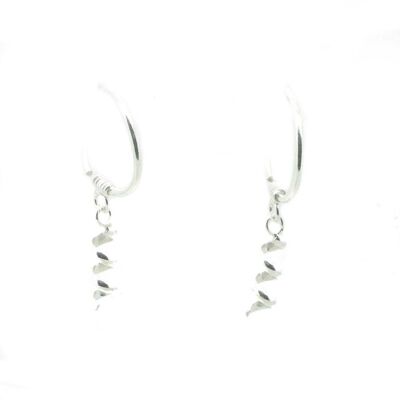 Earrings Plain Silver / SKU187