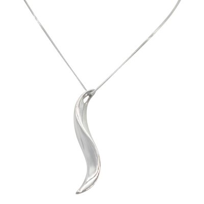 Sterling Silver Pendant With an Abstract Design / SKU341