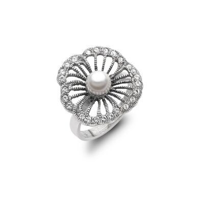 Timeless Classics Art Nouveau Sterling Silver Fouquet Ring / SKU374