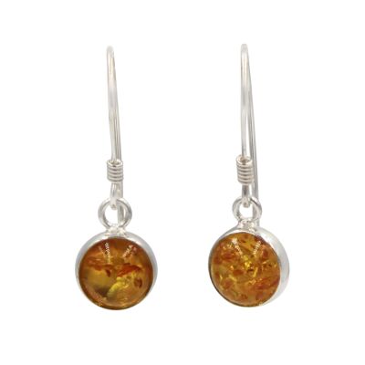 Sterling Silver Earrings in Ember Stone / SKU473