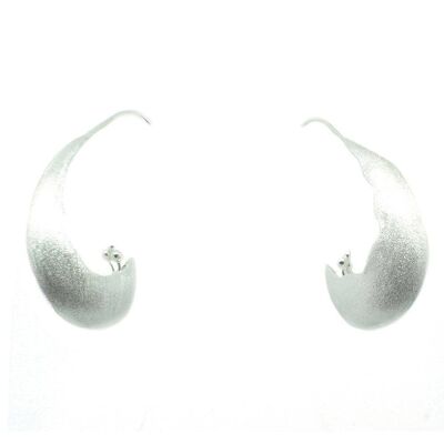 Earrings Plain Silver / SKU487