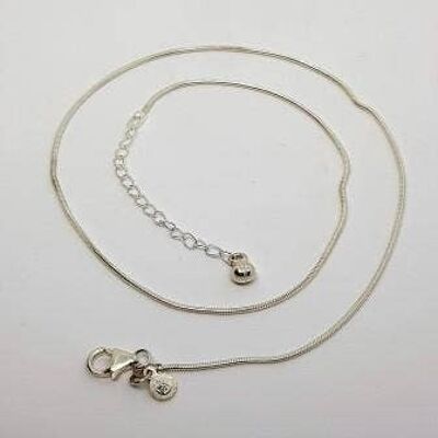 Silver Snake Chain 22"- 1.16mm / SKU493