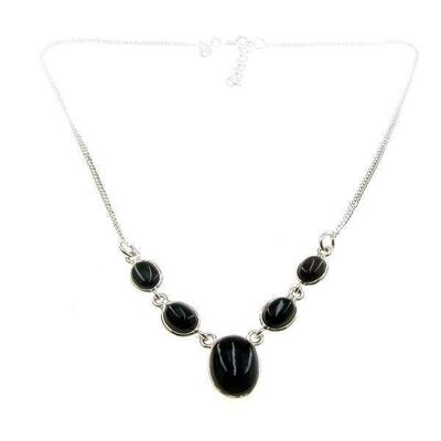 Oval Necklace Black Onyx / SKU517