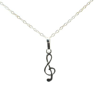 Pendant Plain Silver *music Note* / SKU520