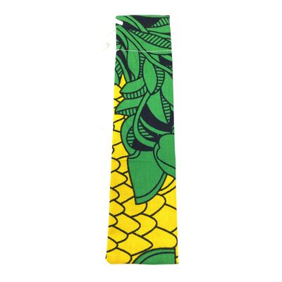 Yellow & green pouch for rechargeable toothbrushes