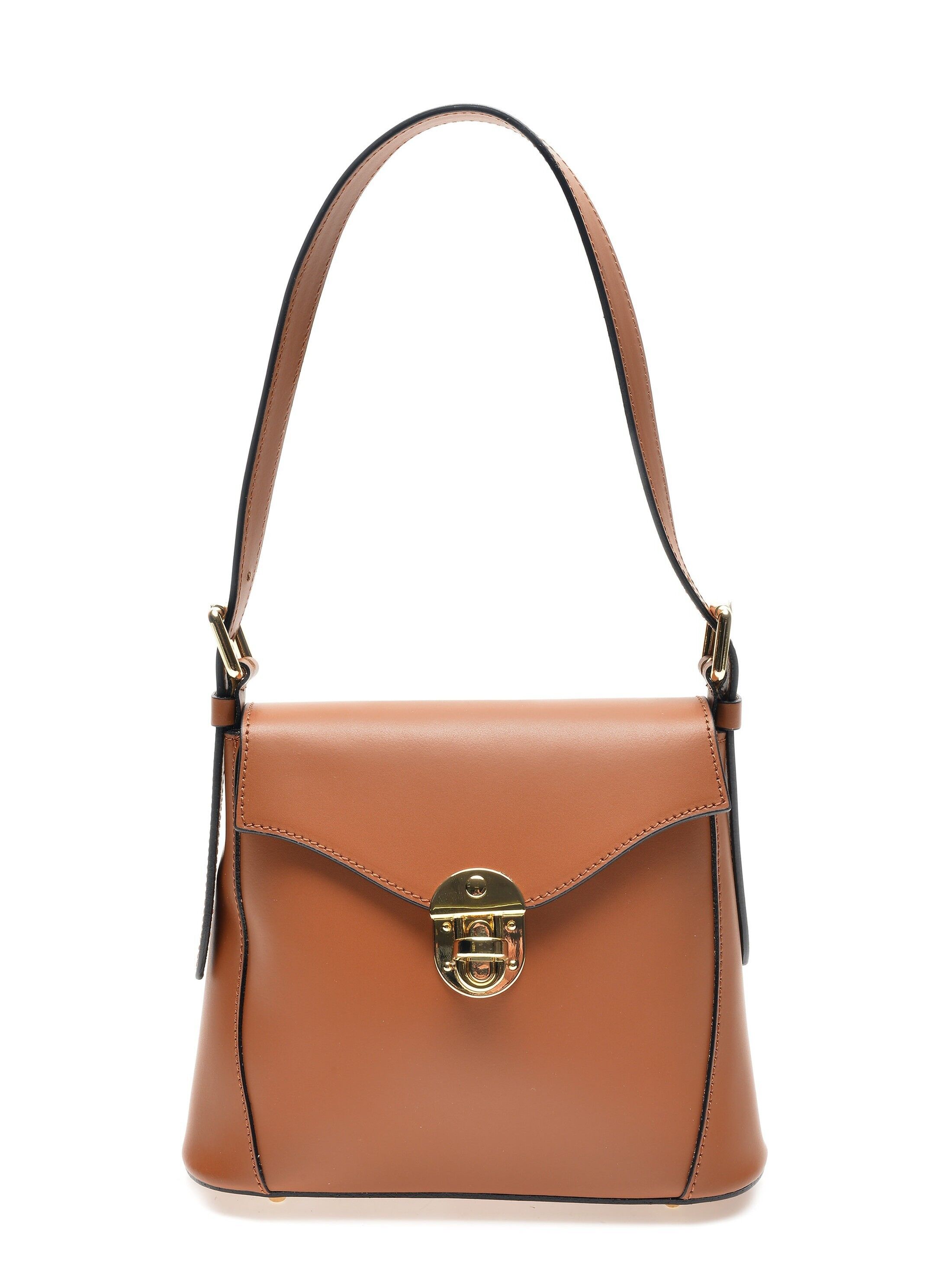 SS22 RM 3136_COGNAC_Borsa con manico superiore
