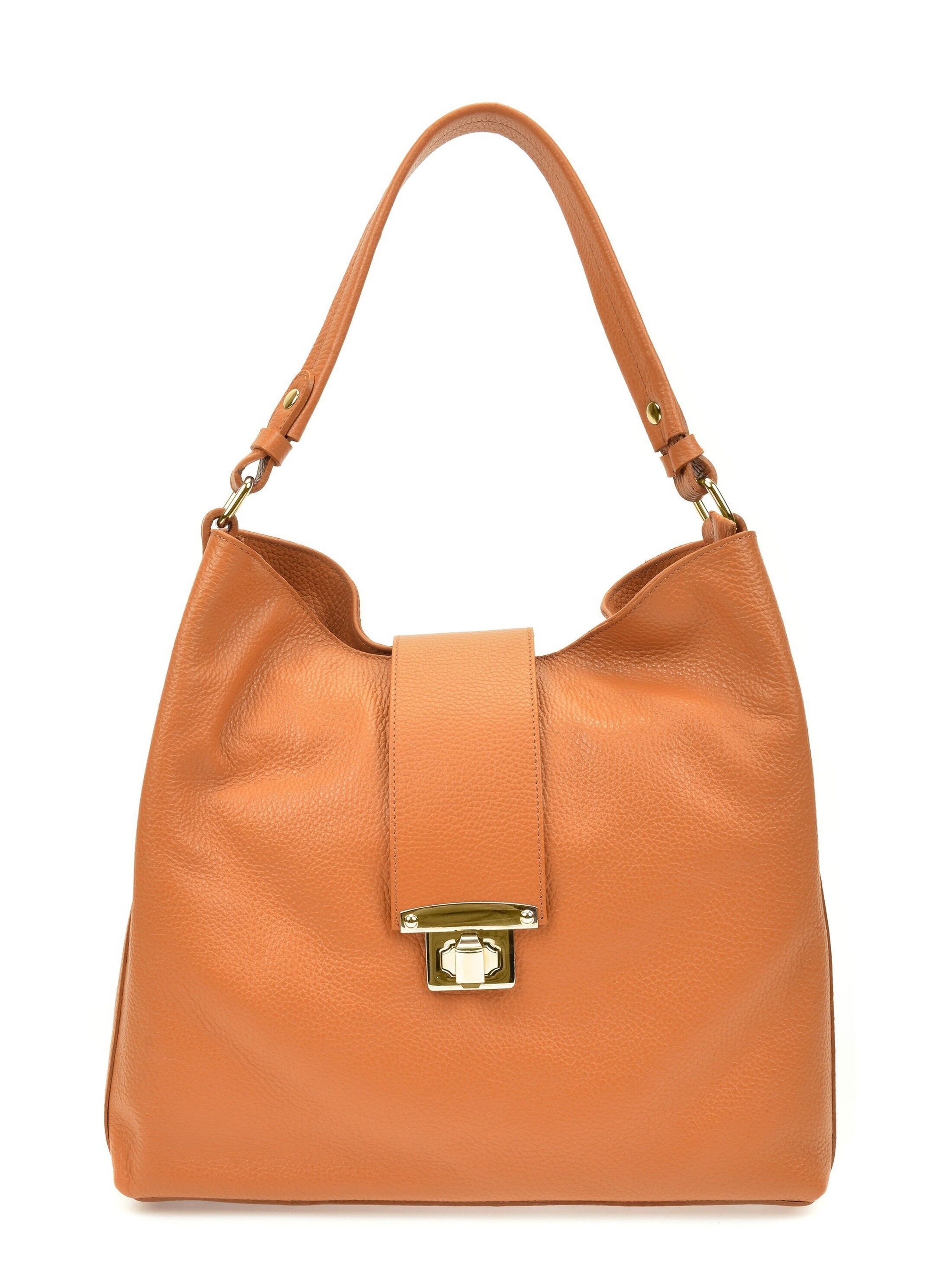 SS22 RM 1591_COGNAC_Borsa con manico superiore