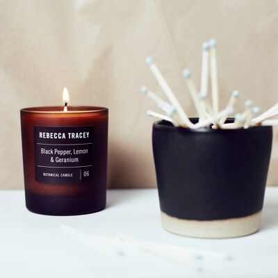 Black Pepper, Lemon & Geranium Candle