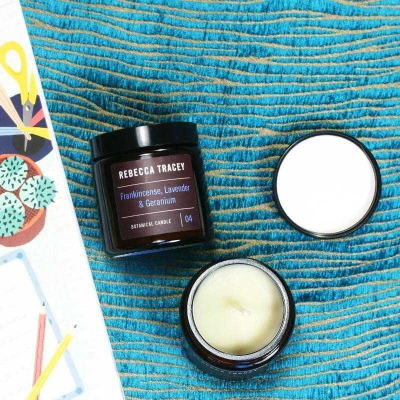Frankincense, Lavender & Geranium Travel Candle