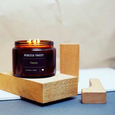 Florence 3 Wick Candle - Fresh, Uplifting and Positive