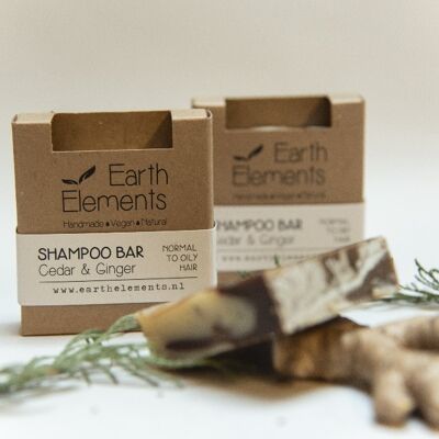 Shampoo Bar – Cedar&Ginger with Raw Cacao – normales bis fettiges Haar