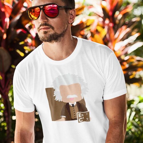 T-shirt Homme Blanc Collection #07 - Einstein