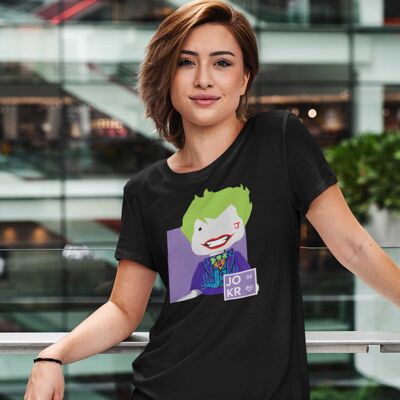 Schwarzes Damen-T-Shirt Kollektion #33 - Joker