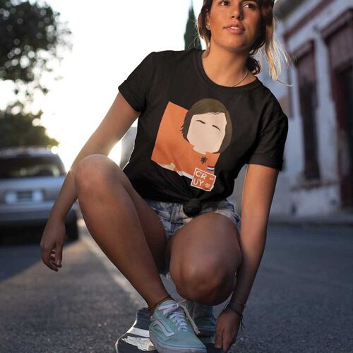 T-shirt Femme Noir Collection #40 - Cruyff