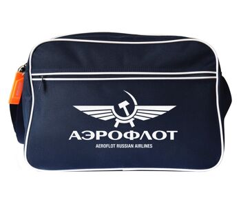 Aeroflot Russian Airlines sac messenger navy 2