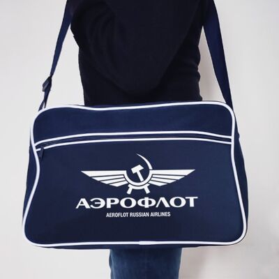 Aeroflot Russian Airlines Umhängetasche Marineblau