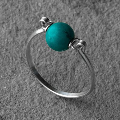 Bague Minimaliste Turquoise