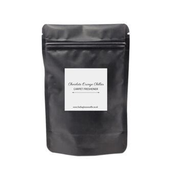 Poudre rafraîchissante pour tapis parfumée au chocolat et aux piments d'orange - Sachet d'échantillon (70 g) 1