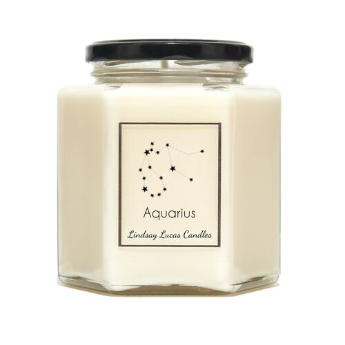 Aquarius Constellation Candle - Large