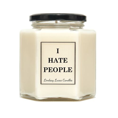 I Hate People Scented Candle - Medium