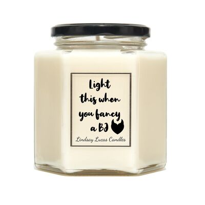 Light This If You Fancy A BJ Scented Candle - Medium