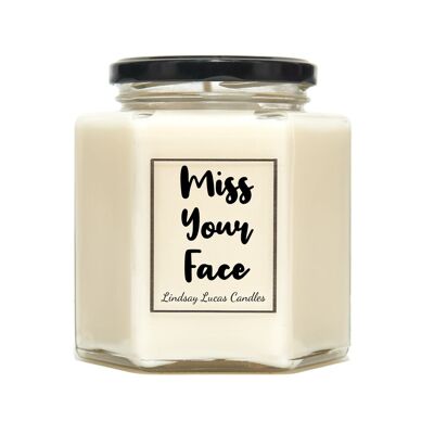 Miss Your Face Scented Candle - Medium