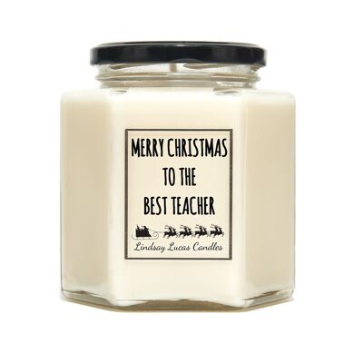 Merry Christmas Best Teacher Scented Candles - Small