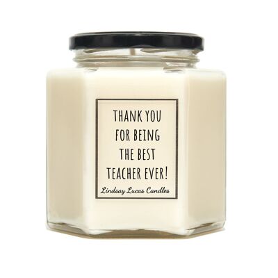 Thank You For Being The Best Teacher Scented Candles - Medium