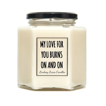 Bougie Parfumée My Love For You Burns On and On - Petite 1